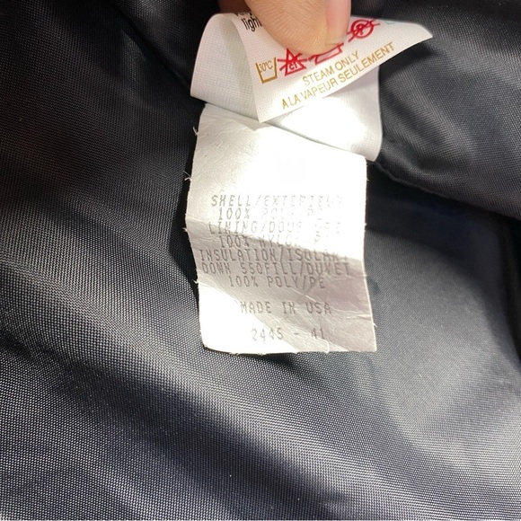 Vintage Nils Skiwear Puffer Long Jacket Size 12 Red Down 550Fill USA - Picture 16 of 16